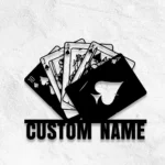Gaming Pop Culture Metal Sign Custom Poker 1