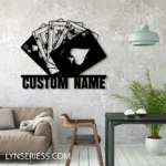 Gaming Pop Culture Metal Sign Custom Poker 1