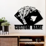 Gaming Pop Culture Metal Sign Custom Poker 1