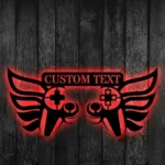 Gaming Pop Culture Metal Sign Custom Video Game Wings 1