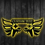 Gaming Pop Culture Metal Sign Custom Video Game Wings 1