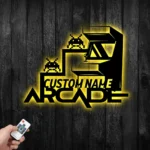Gaming Pop Culture Metal Sign Personalized Arcade Zone Name 1