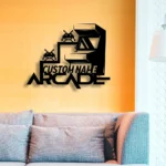 Gaming Pop Culture Metal Sign Personalized Arcade Zone Name 1