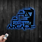 Gaming Pop Culture Metal Sign Personalized Arcade Zone Name 1