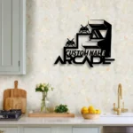 Gaming Pop Culture Metal Sign Personalized Arcade Zone Name 1