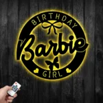 Gaming Pop Culture Metal Sign Personalized Birthday Baby Girl 1