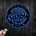 Gaming Pop Culture Metal Sign Personalized Birthday Baby Girl 1