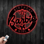 Gaming Pop Culture Metal Sign Personalized Birthday Baby Girl 1