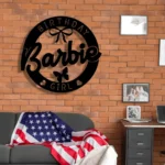 Gaming Pop Culture Metal Sign Personalized Birthday Baby Girl 1