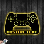 Gaming Pop Culture Metal Sign Personalized Control Game Name Sign 1