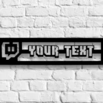 Gaming Pop Culture Metal Sign Personalized Name Twitch Game Room 1
