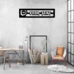 Gaming Pop Culture Metal Sign Personalized Name Twitch Game Room 1