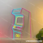 Gaming Pop Culture Neon Sign Artistic Arcade Game Machine 1