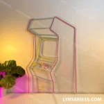 Gaming Pop Culture Neon Sign Artistic Arcade Game Machine 1