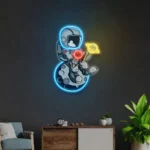 Gaming Pop Culture Neon Sign Astronaut With Ice Cream 1