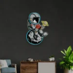Gaming Pop Culture Neon Sign Astronaut With Ice Cream 1