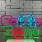 Gaming Pop Culture Neon Sign Controller Gaming Room 1