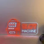 Gaming Pop Culture Neon Sign Slot Machine 1