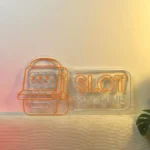 Gaming Pop Culture Neon Sign Slot Machine 1