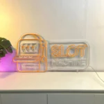 Gaming Pop Culture Neon Sign Slot Machine 1