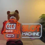 Gaming Pop Culture Neon Sign Slot Machine 1