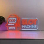 Gaming Pop Culture Neon Sign Slot Machine 1
