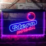 Gaming Pop Culture Neon Sign Stern Pinball Game Room Man Keller 1