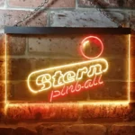 Gaming Pop Culture Neon Sign Stern Pinball Game Room Man Keller 1