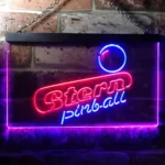 Gaming Pop Culture Neon Sign Stern Pinball Game Room Man Keller 1