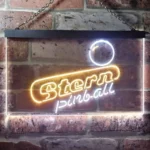 Gaming Pop Culture Neon Sign Stern Pinball Game Room Man Keller 1