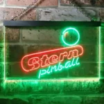 Gaming Pop Culture Neon Sign Stern Pinball Game Room Man Keller 1