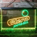 Gaming Pop Culture Neon Sign Stern Pinball Game Room Man Keller 1