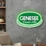 Genesee Neon Sign Ale Beer Badge 1
