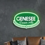 Genesee Neon Sign Ale Beer Badge 1