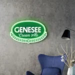 Genesee Neon Sign Ale Beer Badge 1
