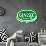 Genesee Neon Sign Ale Beer Badge 1