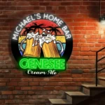 Genesee Neon Sign Custom Foamy Ale Mugs 1