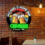 Genesee Neon Sign Custom Foamy Ale Mugs 1