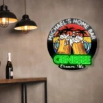 Genesee Neon Sign Custom Foamy Ale Mugs 1