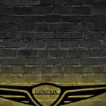 Genesis Metal Sign Logo Car 1