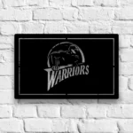 Golden State Warriors Metal Sign Warrior Mascot 1