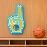 Golden State Warriors Neon Sign Nba Foam Finger 1