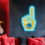 Golden State Warriors Neon Sign Nba Foam Finger 1