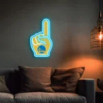 Golden State Warriors Neon Sign Nba Foam Finger 1