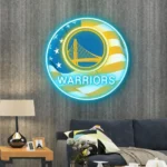 Golden State Warriors Neon Sign Us Pennant Acrylic 1