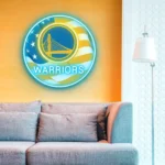 Golden State Warriors Neon Sign Us Pennant Acrylic 1