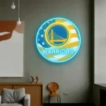 Golden State Warriors Neon Sign Us Pennant Acrylic 1
