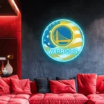 Golden State Warriors Neon Sign Us Pennant Acrylic 1