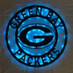 Green Bay Packers Metal Sign Logo 1