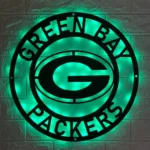 Green Bay Packers Metal Sign Logo 1